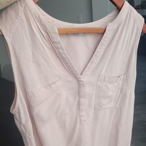 Dalia shirt, size L, light pink/cream
